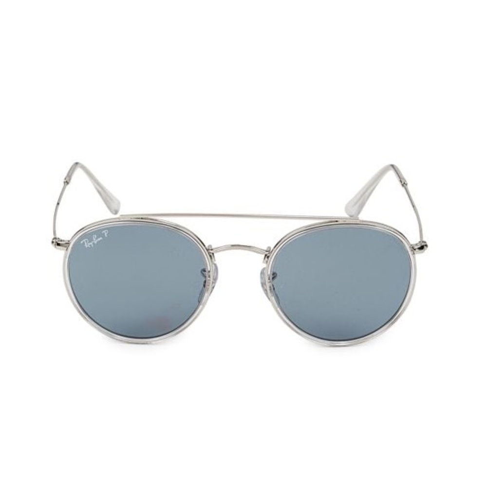 Ray-Ban polarized Silver Aviator Sunglasses